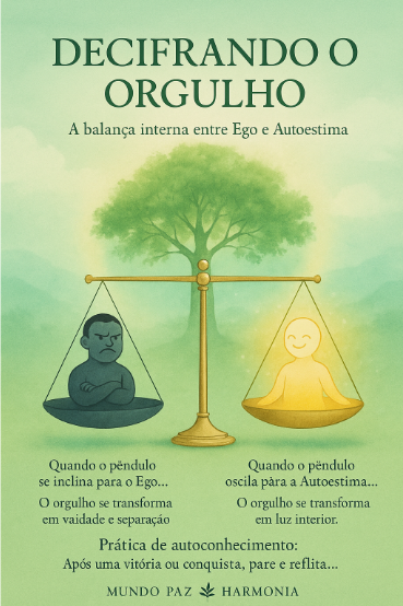 Decifrando o Orgulho — A Balança Interna entre Ego e Autoestima