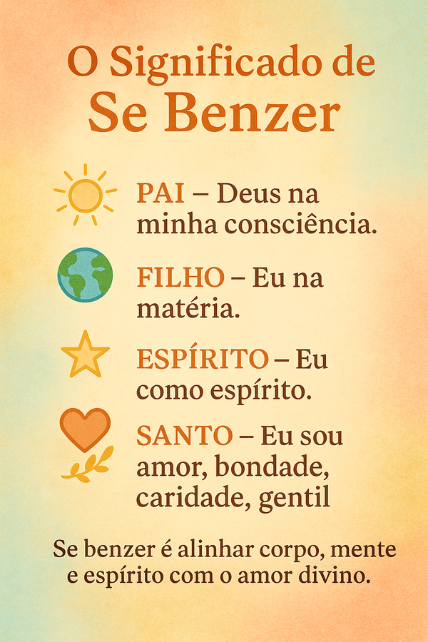 Entendendo o ato de "se benzer"